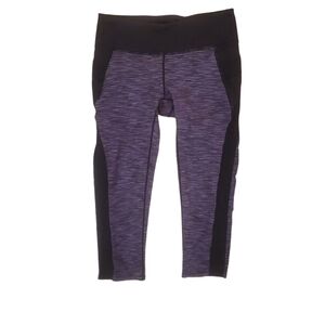 Athleta Women's Purple‎ Black Crop Workout Leggings Size Small